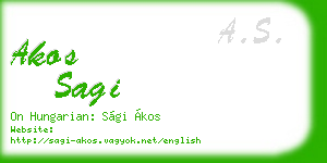 akos sagi business card